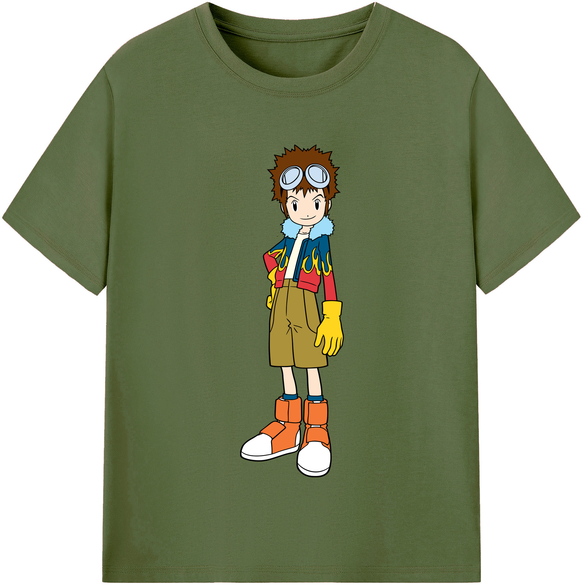（画像用） Digimon デジタルモンスター/デジモン 綿100％半袖Tシャツ（フロントプリント）